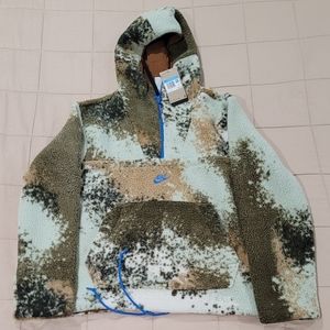 Nike Fleece Hoodie Half Zip Sherpa Jacket